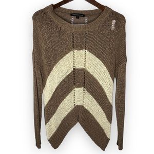 Foreign Exchange Open Knit Boho Oversized Slouchy Sweater
